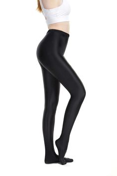 PRICES MAY VARY. Tips: The seam is on the back side. 76%Nylon & 24%Spandex, Circa 200 denier opaque pantyhose. High Stretch Fabric High Waist Tights， Glossy Shine And Silky Smooth， Comfortable Feel ，Superior Texture ，Good Visual Effects. These Full-footed tights perfect for yoga,pilates,ballet,gymnastics,indoor fitness and outdoor sports, costume use, cosplay, casual dress in Spring, Fall, Early Winter. Size Details: L：height:5'2"~5'8";weight:100lb~145lb,XL：height: 5'7"~5'12";weight:135lb~175lb, High Waist Stretch Tights For Pilates, High Stretch Full Length Elastane Unitard, Elastic Full-length Solid Legwear, Solid Full-length Elastic Legwear, Solid Color Full Length Elastic Legwear, High Stretch Footless Unitard, Stretch High-cut Leg Sports Tights, Solid Stretch Footless Unitard, Full Length High Stretch Solid Tights