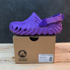 Brand New Crocs Salehe Bembury X The Pollex Clog Dewberry (Purple) Toddler Size C7 Toddler Size C10 Toddler Size C11 Kids Size J1 Kids Size J3 / Women’s Size 5 Salehe Bembury Crocs Outfit, Uggs Shoes, Purple Crocs, Crocs Outfit, Lined Crocs, Platforms Shoes, Salehe Bembury, New Crocs, Pretty Sneakers