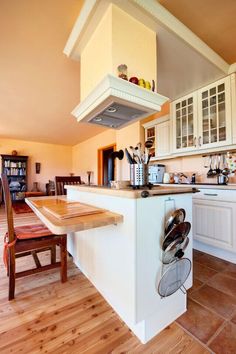 the kitchen is clean and ready to be used as an appliance for cooking