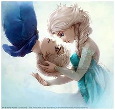 Jells a Elsa And Jack, Snow Queen, Jack Frost, Elsa Frozen