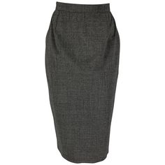 MOSCHINO COUTURE skirt comes in a grey wool / polyamide featuring a pencil style, 'secrets' slit design, and a back zip & button closure. Made in Italy. Very Good Pre-Owned Condition. Marked: I 10 / D 36 / F 36 / GB 8 / USA 6 Measurements: Waist: 26 inches Hip: 35 inches Length: 29 inches Reference: 119458 Category: Skirt More Details Brand: MOSCHINO Gender: Female Size: 6 Color: Grey Fabric: Wool/Polyamide Pattern: Heather Skirt Length: Mid-Calf Age Group: Adult Couture Skirts, Mid Calf Skirt, Moschino Couture, A Pencil, Grey Fabric, Skirt Length, Mid Calf, Moschino, Heathers