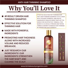 POTENT ANTI-HAIR LOSS SHAMPOO: Biotin, acting as a key ingredient of the hair growth shampoo, effectively balances oil secretion, strengthens hair root, and reduces hair loss.POWERFUL & NOURISHING HAIR REGROWTH CARE: Enhanced with 3HC & Amino Kera NPNF. These complexes have been clinically indicated to promote the body’s own ability to stimulate growth and prevent breakage and hair loss. Our blend is Enriched with almond extract, it works wonders to unclog hair follicles, stimulate hair follicle Hair Thickening Oil, Hair Smoothie, Receding Hair Styles, Strengthen Hair Roots, Shampoo Ingredients, Weak Hair, Shampoo For Thinning Hair, Stimulate Hair Follicles, Hair Growth Shampoo