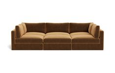 Pit Sofa, Suede Couch, Pit Sectional, Modular Couch, Sofas For Small Spaces, Sectional With Ottoman, Maximalist Decor, Interior Define, Modular Sectional Sofa