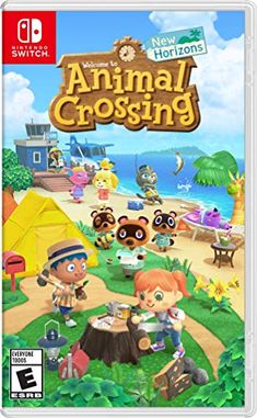 an animal crossing game on the nintendo wii, with animals and other characters in the background