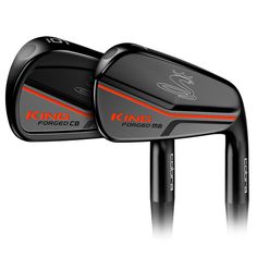 the king force c3 irons are shown in black and red