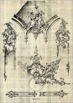 an old book with ornate designs on it