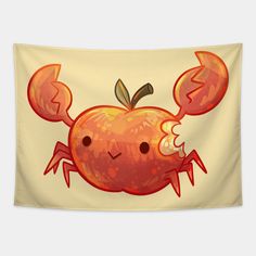 Pinch! This is not your regular apple...it's a crab apple, and it packs a punch! Design features a shiny red apple crab with a bite mark. -- Choose from our vast selection of tapestries to match with your desired size to make the perfect custom tapestry. Pick your favorite: Movies, TV Shows, Art, and so much more! Available in small, medium, large. Perfect for decorations in apartments, bedrooms, and dorm rooms. Apple Crab, Apple Food, Bite Mark, Food Pun, Food Puns, Apple Fruit, Crab Apple, Apple Recipes, Red Apple