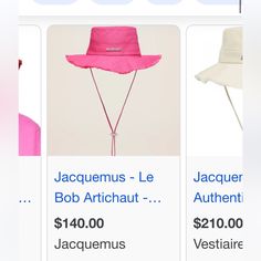 Brand New Jacquemus Bucket Hat, Bucket Hat, Accessories Hats, Women Accessories, Brand New, Hats, Fast Delivery, Customer Support, Full Service