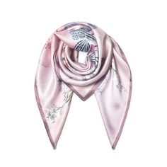 PRICES MAY VARY. 35" x 35" / 88cm x 88cm.Made of high quality 100% 14-momme pure mulberry silk, soft, smooth and shiny. Square scarf, elegant lady silk scarf. This silk scarf can be used all year round, sun protection in the sun and keep warm in cold weather. It not only fits for everyday use, but also fits for parties, wedding, travelling, ceremonies and any important events, an exquisite gift for women and girls. This silk scarf is the perfect accent to any outfit. It can be used as a stewarde Pink Silk Scarf For Winter, Mulberry Scarf, Silk Scarf Wrap, Satin Scarf, Pretty Scarves, Silk Headband, Elegant Lady, Hair Wraps, Silk Shawl