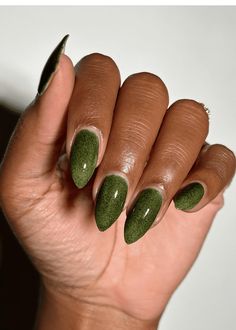 12 Grinch-Green Nail Ideas That Will Steal All the Attention This Christmas Emerald Green Nails, Green Nail, The Grinch, Green Nails, Candy Cane, Grinch, Nail Ideas, Green Color, Muse