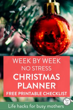 Christmas Planning List, Free Printable Christmas Planner, Christmas Planner Free, Christmas Diary, Printable Christmas Planner, Weekly Checklist