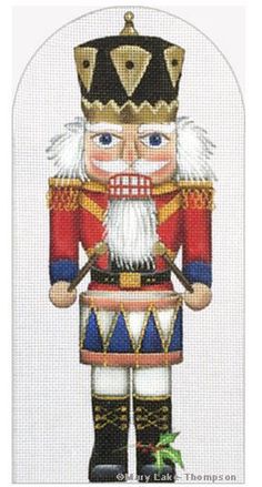 Drummer Nutcracker, Nutcracker Cross Stitch, Needlepoint Christmas Ornaments, Holiday Cross Stitch, Christmas Stocking Pattern, Xmas Cross Stitch, Jumper Patterns, Aida Cloth