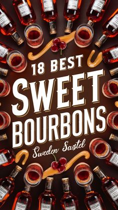 Discover the 18 best sweet bourbons that will tantalize your taste buds! From rich caramel notes to hints of vanilla and honey, these bourbons are perfect for sipping and savoring. Whether you're a bourbon newbie or a seasoned enthusiast, these sweet selections are sure to impress. Dive into the world of bourbon sweetness and find your new favorite pour. Cheers! 🥃 #Bourbon #SweetBourbon #WhiskeyLovers #BourbonTasting #WhiskeyCollection Sweet Bourbon Drinks, Bourbon Lovers Gift Ideas, Bourbon Syrup Recipe, Cigars And Bourbon, Bourbon Collection