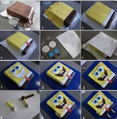 how to make a spongebob cake