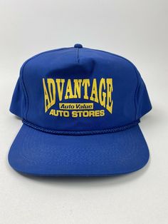 This vintage hat is from a huge collection we are listing and has never been worn.  See the detailed photos and we will ship fast upon payment from a smoke free veteran owned business. Vintage Trucker Hat Baseball Cap For Streetwear, Vintage Snapback Trucker Hat For Streetwear, Vintage Trucker Hat With Curved Bill For Outdoor, Vintage Six-panel Trucker Hat For Streetwear, Vintage Snapback Trucker Hat, Trucker Hat Designs, Graphic Hats, Vintage Snapback, Vintage Trucker Hat