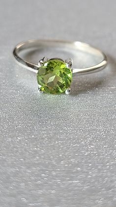 Peridot  ring - Peridot jewelry- Unisex ring-Green stone-Wedding ring-statement ring-Birthday gift-Special jewelry- natural stone Stone dimension: 6 mm  material: Peridot, Sterling Silver Stone Wedding, Peridot Jewelry, Birthday Ring, Peridot Ring, Special Jewelry, Unisex Ring, Unisex Jewelry, Green Stone, Statement Ring