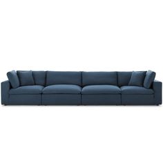 an image of a blue couch on a white background