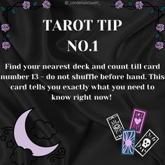 tarot tip no 1 find your nearest deck and count it card number 13