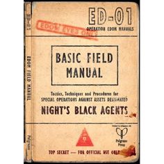 an old manual for basic field manuals with instructions on how to use the manual