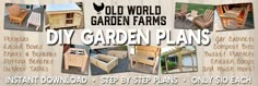 the diy garden plans flyer is shown