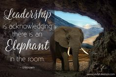 an elephant standing in the middle of a cave with a quote from unknown on it