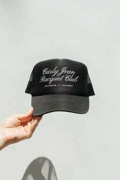 Complete your outfits with ease with the Script Trucker Hat! The classic black color looks great with any color and is the perfect accessory for any outfit, and the beautiful script graphic will add a stylish flair to any outfit. The Club CollectionDETAILSMesh BackAdjustable Strap24.75" Circumference at the last adjustment11" LongMATERIAL + CARE100% PolyesterImport Trendy Hats, Streetwear Hats, Hat Art, Hbo Game Of Thrones, Black Snapback, Mens Casual Dress Outfits, Hat Ideas, Capsule Outfits, Clothing Mockup