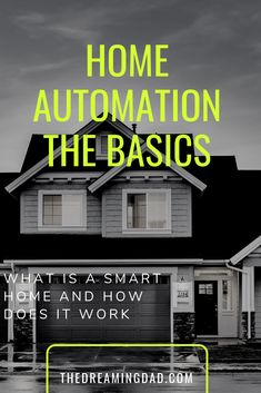 a house with the words smart home a beginner's guide in front of it