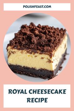 Discover the authentic recipe for Sernik Królewski, a traditional Polish cheesecake with a rich cocoa crust and creamy twaróg cheese filling. A beloved Polish dessert perfect for any celebration.