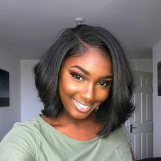 The Cut . . .The Bob! Short Layered Hairstyles, Natural Bob, Short Hairstyles For Black Women, Hairstyles Black Hair, Best Short Hairstyles, Layered Hairstyles, Wavy Haircuts, Layered Bob Hairstyles, Short Layered