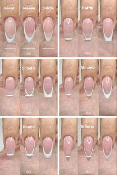 french nail, nail designs, nail type, simple nail, clean girl aesthetic, clean nail, french tip, nail polish, white nail - @nailzkatkat on instagram Quartz Nails, Nail Techniques, Cute Simple Nails, Quartz Nail, Diy Acrylic Nails, Nagel Tips, Gel Nails Diy, Basic Nails, Clean Nails