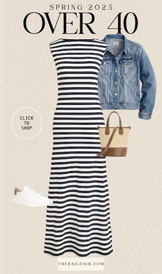 Spring Outfits Over 40, How To Wear A Dress With Sneakers, What To Wear in Spring Over 50, Dressing Over 40, What To Wear in Spring 2025 Over 50, Spring 2025 Outfit Ideas, 2025 Spring Capsule Wardrobe for Women Over 40