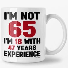 PRICES MAY VARY. Celebrate his journey in style - With its blend of humor and functionality, this birthday gifts for 65 year old man tops the list of mens birthday gift ideas, ensuring his 65th begins with laughter and the perfect brew. It's the gift that keeps on giving, morning after memorable morning. Delight Her With Best Gifts For 65 Year Old Woman - As the pinnacle of 65th birthday gifts for women, this gifts for 65th birthday woman wraps every sip in joy and remembrance, making her mornin Birthday 65 Years Ideas, 65th Birthday Party Favors, 65 Birthday Decorations, 65th Birthday Gifts, Happy 65 Birthday, Birthday Decorations For Men, 65th Birthday Gift, 65th Birthday, Birthday Mug