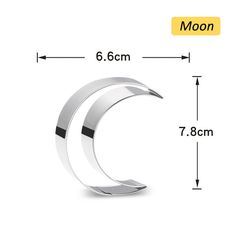 the moon is shown with measurements for each object in front of it, and on top of