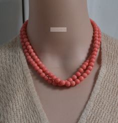 material: pink coral clasp: lobster clasp rice pink coral beaded necklace,7.5mm pink coral Necklace for men and women,pink coral necklace,pink coral necklace,bead necklace,2 rows necklace Making Technics: Full Handmade necklace length: can choose bead size:7.5mm This necklace is the Perfect Gift for people you love and care about! Coral Beads Necklace, Necklace Bead, Necklace Making, Coral Necklace, Necklace Wedding, Women Pink, Necklace For Men, Wedding Jewellery Necklace, Pink Coral