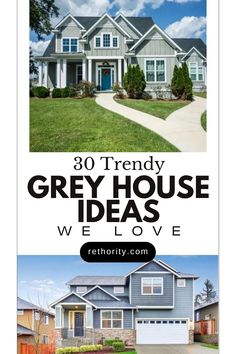 the front and back cover of grey house ideas we love