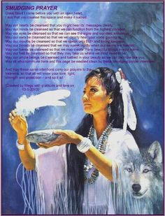 a painting of a native american woman holding a plate with a wolf in the background