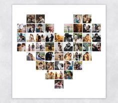 a heart made up of many different pictures