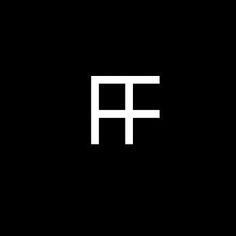 the letter f is shown in white on black