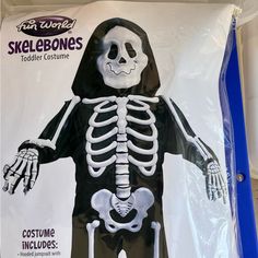 the skeleton costume is for children and adults