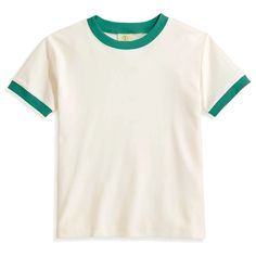 A nostalgic tribute to the iconic Retro times in off white and green colors. Crafted with care, this Ringer Tee combines classic design elements with a touch of vintage charm. Made from high-quality cotton, our ringer t-shirt offers a comfortable and breathable fit Ringer Tee Women, Retro Green Cotton Top, Retro Green Short Sleeve Top, 80s Shirts Women, 80s Shirts, 70s Shirts, T Shirt Womens, 80s And 90s Fashion, Fall 24