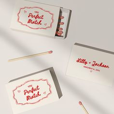 three matches are in the same box and one matches is on the other with red ink