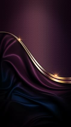 an elegant purple background with gold accents