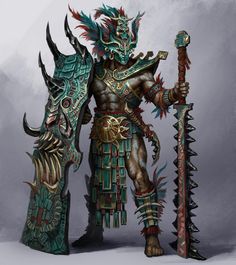 Kotal Kahn, Illustration Fantasy, Armor Concept