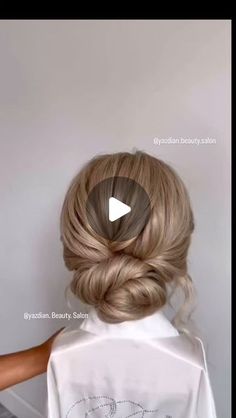 yazdian.beauty.salon on Instagram‎: "شینیون شیک اروپایی"‎ Boho Wedding Hairstyles Updo, Low Bun For Wedding, Mother Of Bride Hairstyles, Bun Hairstyles For Wedding, Wedding Bun Hairstyles, Formal Hair, Low Bun Hairstyles, Mother Of The Bride Hair, Boho Wedding Hair