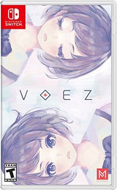 the nintendo switch game volez is shown in front of a white background with blue eyes and