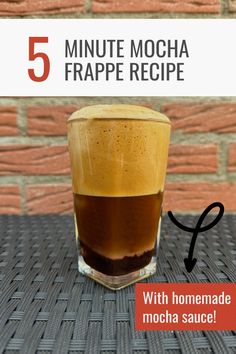 five minute mocha frappe recipe with homemade mocha sauce