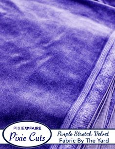 purple stretch velvet fabric by the yard