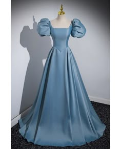 Get 10% off now! Buy simple long blue square sleeve formal dress with bubble sleeves at cheap price online. Free stable shipping and pro custom service since 2009. Elegant Puff Sleeve Mini Dress For Prom, Blue Puff Sleeve Prom Dresses, Elegant Square Neck Puff Sleeve Dress For Prom, Elegant Blue Puff Sleeve Dress With Fitted Bodice, Elegant Puff Sleeve Dress With Square Neck For Prom, Fitted Puff Sleeve Dress For Prom, Fitted Puff Sleeve Dress With Square Neck For Prom, Elegant Light Blue Square Neck Dress, Formal Puff Sleeve Dresses For Prom Season