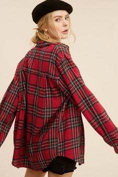 Love the oversized plaid shirt! Easy going you can wear this on it's own or layered over a tank. - 70% Cotton, 30% Polyester Small 4-6, Medium 8-10, Large 12-14 Affordable Plaid Preppy Shirt, Cheap Oversized Plaid Blouse, Flannel Shirts Women Ll Bean, Old Navy Womens Flannel, Petite Flannel Shirt, Fleece Lined Flannel Shirt Women, Luxury Plaid Shirt For Summer, Cheap Women's Flannel Shirt For Work, Luxury Plaid Tops For Summer