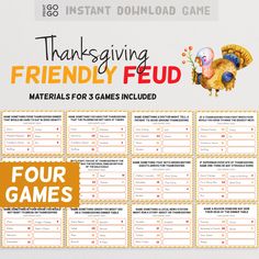 the thanksgiving family feed game is shown